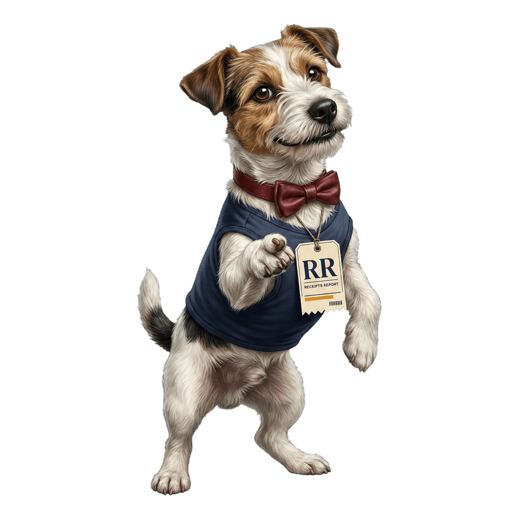 Agent, the Receipts Report Ledger Terrier